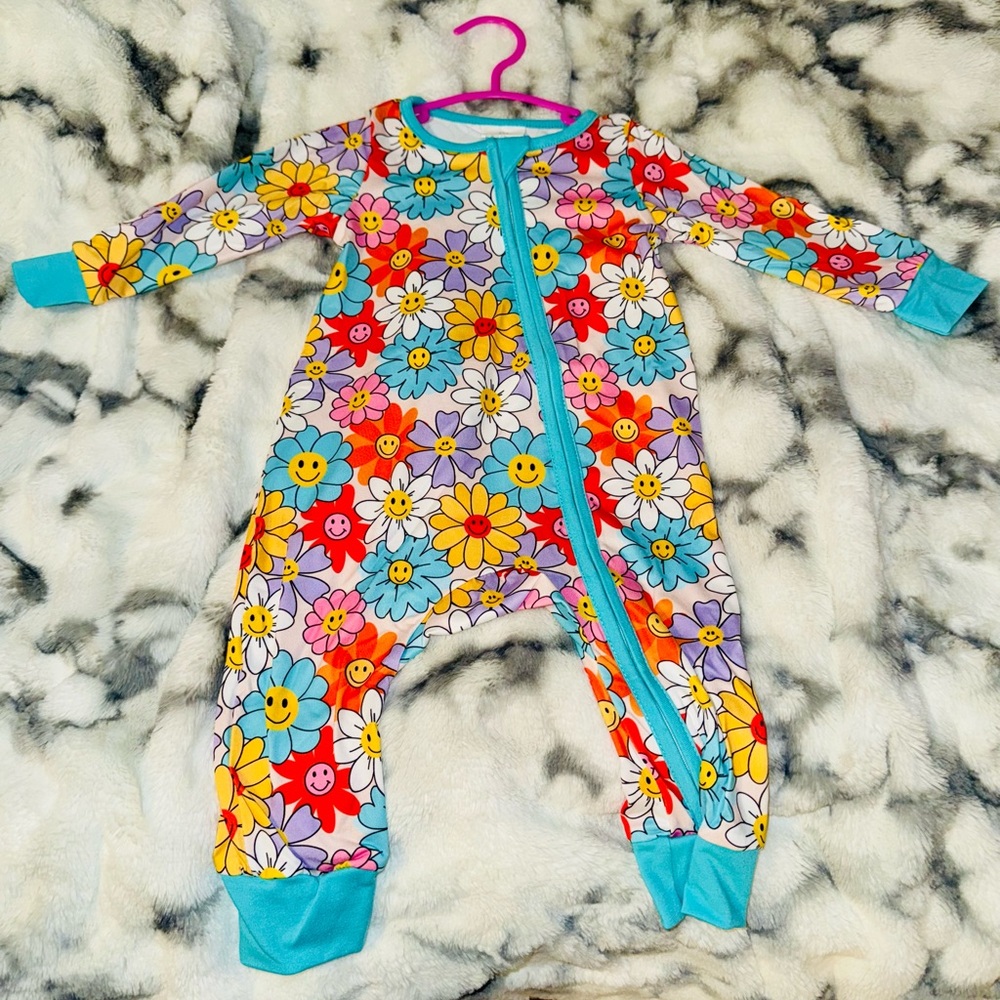 Vibrant Floral Kids Pajama Set
